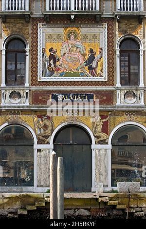 Palazzo Salviati. Venedig. Venetien. Italien. Stockfoto