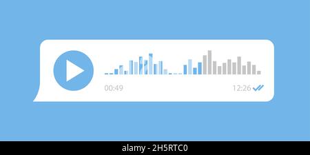 Sprechblasen-Symbol in flacher Form. Vektorgrafik für App-Design Stock Vektor