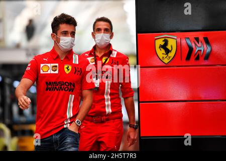 Sao Paulo, Brasilien. November 2021. Charles Leclerc (MON) Ferrari. Großer Preis von Brasilien, Donnerstag, 11. November 2021. Sao Paulo, Brasilien. Quelle: James Moy/Alamy Live News Stockfoto