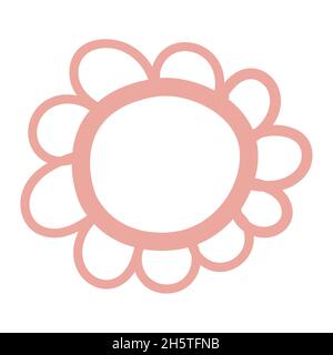 Blume rosa Karte. Blume Ostern Vektor-Illustration Stock Vektor