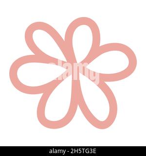 Blume rosa Karte. Blume Ostern Vektor-Illustration Stock Vektor