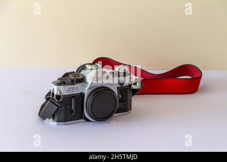 Canon AE! Kamera aus den 1980er Jahren Stockfoto