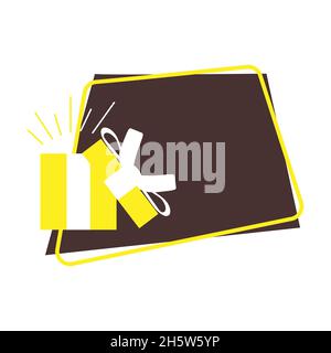 Vektor Social Vorlage Geschenk-Boxen Belohnung in Design post Angebot Gewinner Preis Giveaways Wettbewerb, Giveaway Banner post. Illustration für Medien und Banner. Stock Vektor