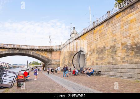 Naplavka, nove mesto, Prag, Tschechische Republik Stockfoto