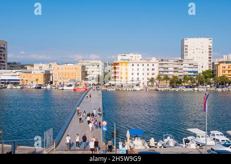 Gradski Most, Stadtbrücke, Jazine, Zadar, Kroatien Stockfoto