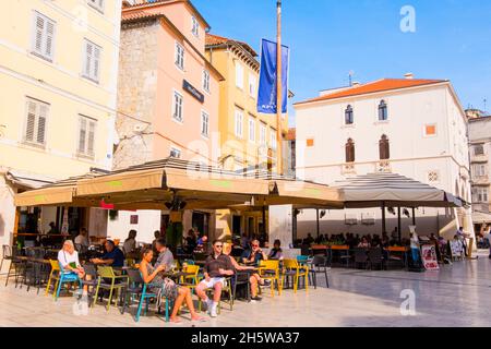 Narodni Trg, Grad, Altstadt, Split, Kroatien Stockfoto