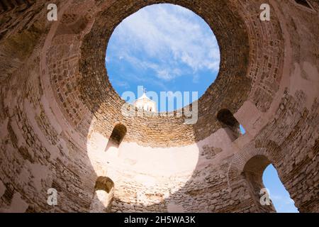 Das Vestibül, Diokletianpalast, Grad, Altstadt, Split, Kroatien Stockfoto