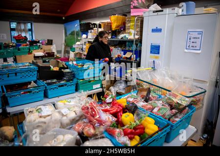 London Community Kitchen ist eine Wohltätigkeitsorganisation der Lebensmittelbank Stockfoto