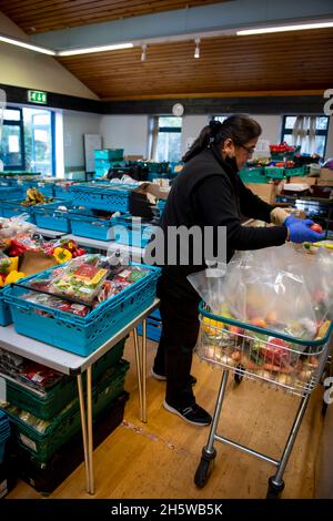 London Community Kitchen ist eine Wohltätigkeitsorganisation der Lebensmittelbank Stockfoto