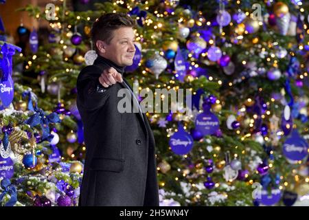 Jeremy Renner kommt zu einer Sondervorführung von Hawkeye des Marvel Studios im Curzon Hoxton. Bilddatum: Donnerstag, 11. November 2021. Stockfoto