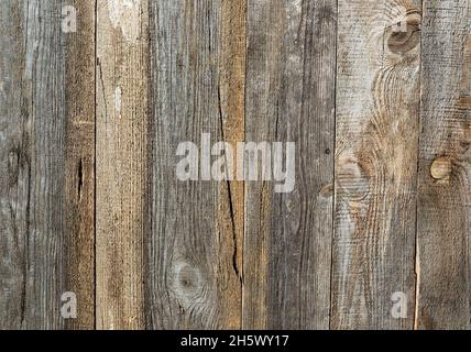 Leere alte natürliche Holzplanken Textur als Hintergrund Stockfoto