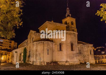 San Millan Kirche in Segovia, Spanien Stockfoto