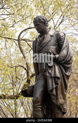 Robert Fulton Park in Bedford Stuyvesant in Brooklyn NYC Stockfoto