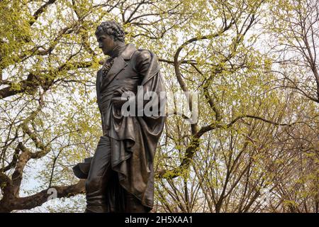 Robert Fulton Park in Bedford Stuyvesant in Brooklyn NYC Stockfoto