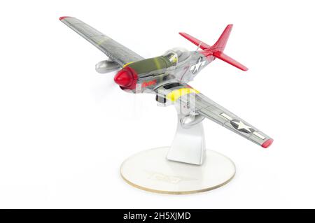 Corgi Aviation Archiv Sammlung Druckguss-Metall P51-D Mustang 1/72 Modell Display Flugzeug Stockfoto