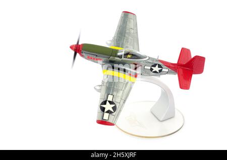 Corgi Aviation Archiv Sammlung Druckguss-Metall P51-D Mustang 1/72 Modell Display Flugzeug Stockfoto