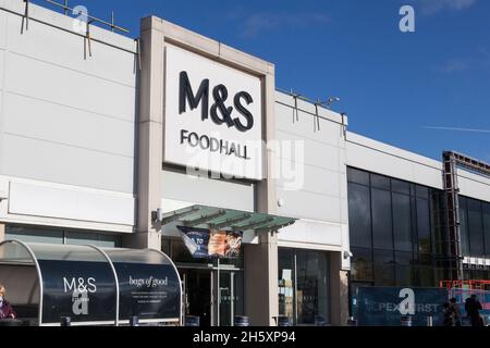 Marks & Spencer Food Hall in Boreham Wood, London Stockfoto