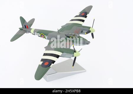 Corgi Aviation Archiv Sammlung Druckguss-Metall De Havilland Mosquito Jagdbomber 1/72 Modell Display Flugzeuge Stockfoto