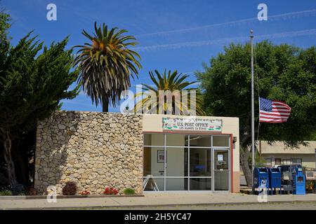 Die kleine Stadt Los Alamos (die Baumwollwälder), in der Nähe von Lompoc CA Stockfoto