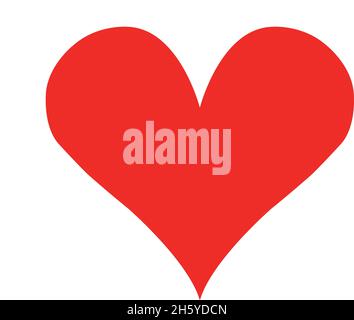 Eine rote herzförmige Ikone, die mein Herz der Person, die ich liebe, vermitteln kann. Stock Vektor