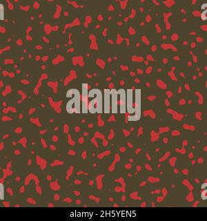 Nahtloser abstrakter Non-Print, der an ein fremdartig gefärbtes Oberflächenmuster für Tierhaut erinnert. Stockfoto