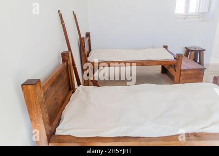 BIRGU, MALTA - 7. NOVEMBER 2017: Zimmer in Fort St. Angelo in Birgu, Malta Stockfoto