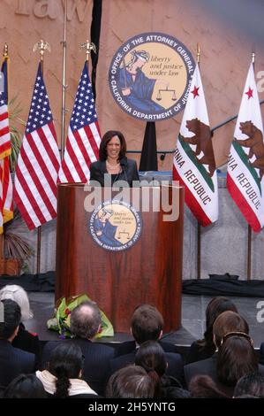 Generalanwältin Kamala Harris wird als California Attorney General Ca. 2. Januar 2014 Stockfoto