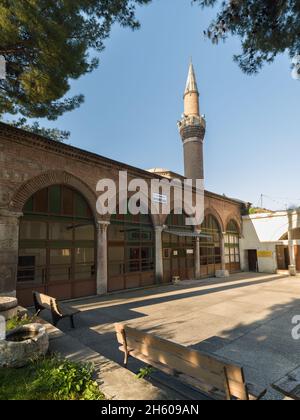 Hatuniye Moschee. Hatuniye Moschee Sultan II. Es wurde 1510 in Amasya von Bulbul Hatun, der Frau von Bayezid, erbaut. Stockfoto