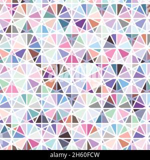 Polygonaler Regenbogen Mosaik Hintergrund. Abstrakte Vektorgrafik mit niedrigem Polyesterstand. Dreieckiges Nahtmuster. Vorlage für geometrisches Business-Design mit Stock Vektor