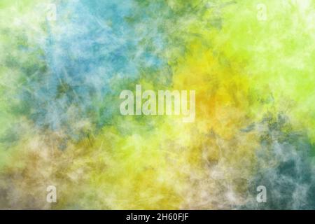 Farbe Farbe Flecken abstrakte Malerei auf Leinwand Zufallsmuster Mischtechnik Hintergrund Stockfoto