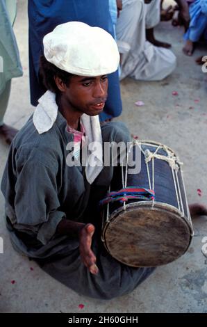 Pakistan, Provinz sind, shiddi Festival in der Nähe von Karachi, Shiddi sind die Schwarzen Pakistans mit afrikanischem Ursprung Stockfoto