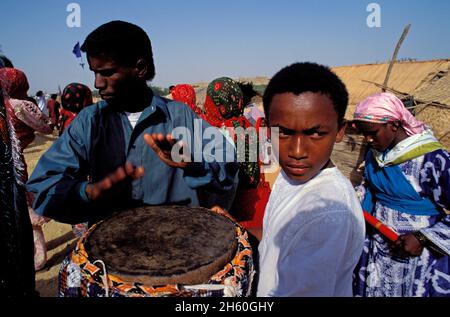 Pakistan, Provinz sind, shiddi Festival in der Nähe von Karachi, Shiddi sind die Schwarzen Pakistans mit afrikanischem Ursprung Stockfoto