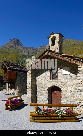 FRANKREICH, SAVOYEN ( 73 ), BONNEVAL SUR ARC, DAS DORF BONNEVAL IM TAL VON MAURIENNE Stockfoto