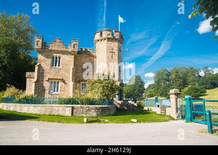 Schloss auf den Hügeln Derbyshire Raymond Boswell Stockfoto