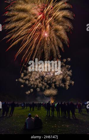 Towneley Hall Bonfire & Fireworks 2021. Fotos von Mark Stinchon Photography. Stockfoto