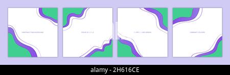 Lebendiger abstrakter Hintergrund. Perfekt für soziale Netzwerke und Illustrationen. Stock Vektor