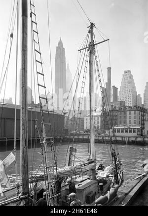 Blick auf New York City; 1933 Stockfoto