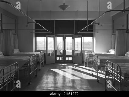 Triboro Hospital for Tuberkulose, Parsons Blvd., Jamaica, New York; 1940 Stockfoto