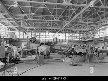 Grumman Aircraft Engineering Corp., Bethpage, Long Island; 1940 Stockfoto