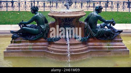 FRANKREICH, SEINE ( 75 ), PARIS, WATERR FRÜHLING IM GARTEN EMILE CHAUTEMPS Stockfoto