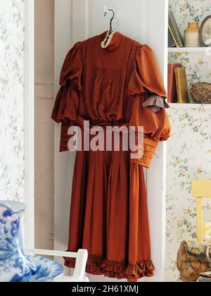 anne of Green Gables', anne of Green Gables Heritage Place, annes Kleid, Autorin lucy maude montgomery, kanada, Interieur, Prinz edward Insel, fiktive Geschichte Stockfoto