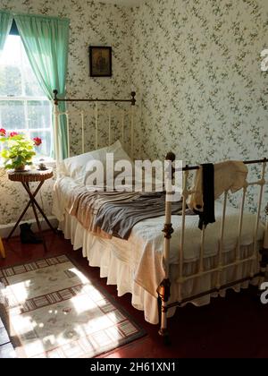 anne of Green Gables', anne of Green Gables Heritage Place, annes Schlafzimmer, Autorin lucy maude montgomery, kanada, fiktive Geschichte, Interieur, Prinz edward Insel Stockfoto