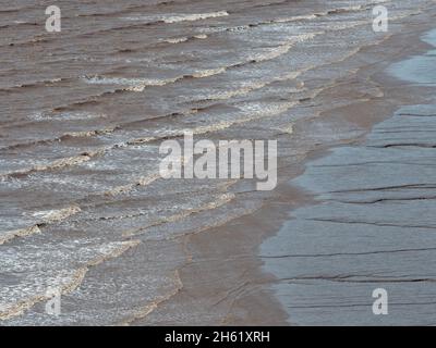 bay of fundy, kanada, Ebbe und Flut, hopewell-Felsen, New brunswick, Gezeitenbecken, Flutwellen, Wasser, die höchste Flut der Welt, Energie Stockfoto