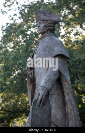 John Hancock Statue in Quincy, Massachusetts, USA Stockfoto