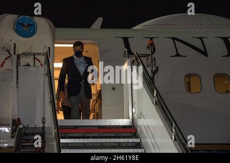 Berichtet: Verteidigungsminister Dr. Mark T. Esper kommt in Malta an., 29. September 2020. Stockfoto