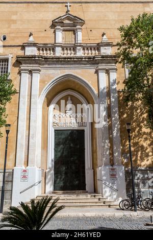 Kirche església de santa maria, placa de la Constitució, Altstadt, mahon, Maó, menorca, balearen, spanien, europa Stockfoto