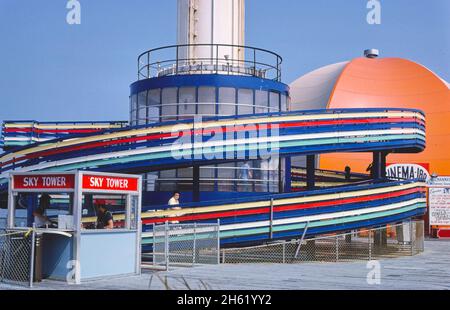 Sky Tower, Central Pier, Atlantic City, New Jersey; Ca. 1978. Stockfoto