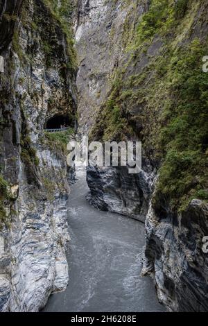 Felsformationen im nationalpark taroko-Schlucht Stockfoto