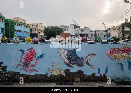 heping Fischerdorf, Nord-taiwan Stockfoto