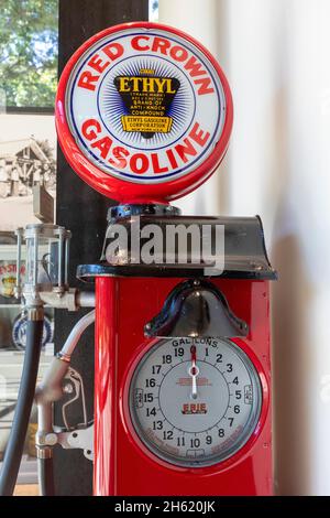 Titusville, Pennsylvania - The Drake Well Museum and Park, wo Edwin Drake 1859 eine erfolgreiche Ölbohrung bohrte und die moderne Ölindustr Stockfoto